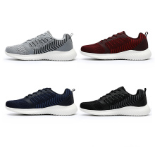 Men's Lace-up Breathable Fly-Knit Lightweight Casual Walking Running Sports Shoes Sneakers